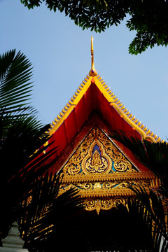 佛教寺庙的屋顶