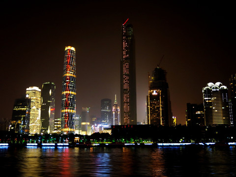 珠江夜景城市建设