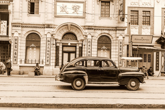 老上海旧上海街景  大画幅