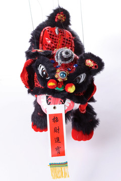 中国传统装饰舞狮子