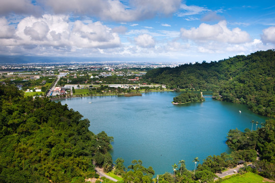 台湾宜兰梅花湖