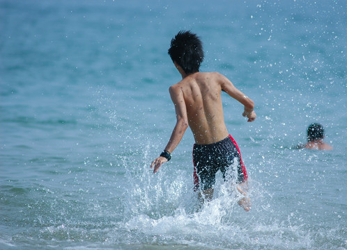 踏浪 冲浪 戏水