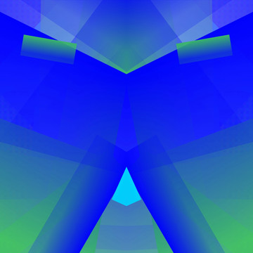 蓝色立体拼接抽象几何高清背景