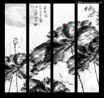 写意荷花