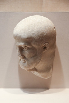 古希腊英雄赫拉克勒斯浮雕头像