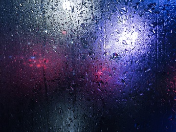 雨窗 下雨天窗外 水珠玻璃 