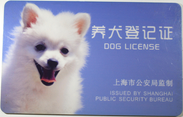养犬登记证 