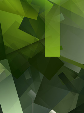 绿色高清立体几何拼接抽象背景
