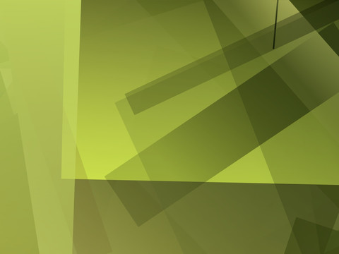 绿色底纹背景拼接抽像立体几何