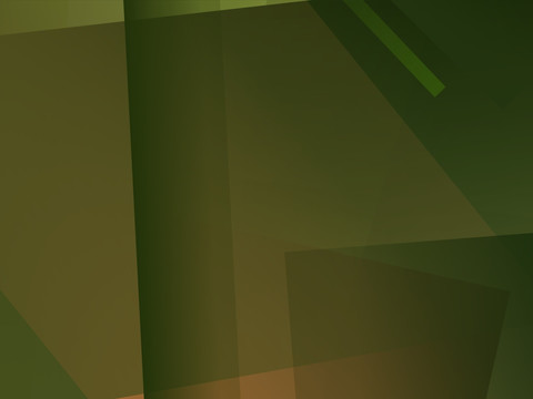 绿色底纹背景拼接抽像立体几何