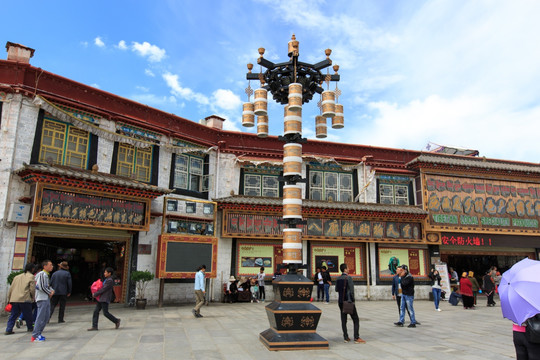 西藏 拉萨 大昭寺广场