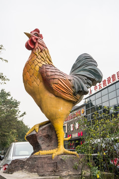 鸡雕塑