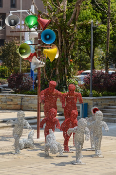 街头现代雕塑