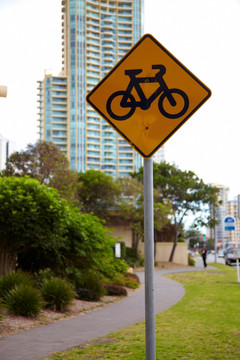 单车专用道标志