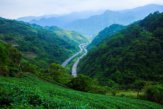 台湾新北山区公路