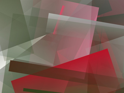 红色立体几何抽象拼接高清背景