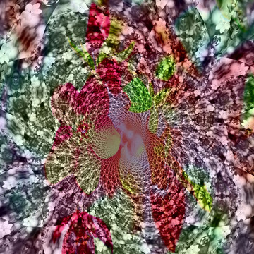 拼花花型装饰画 无分层