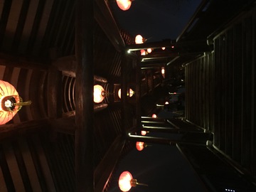 廊桥夜景 