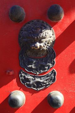 北京大门门环雕刻