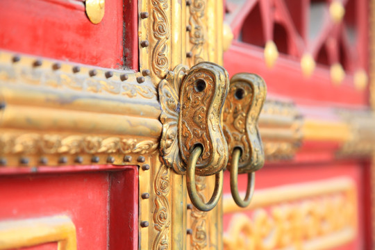 北京故宫宫殿大门