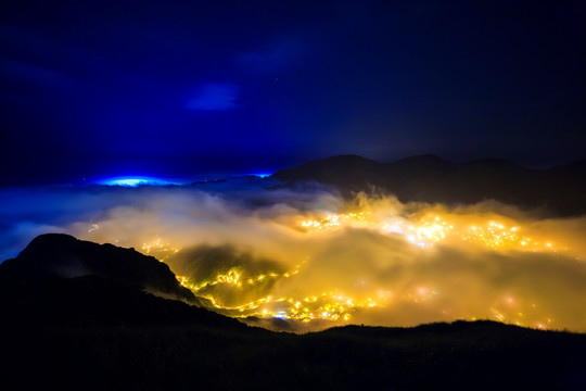 阳明山夜景