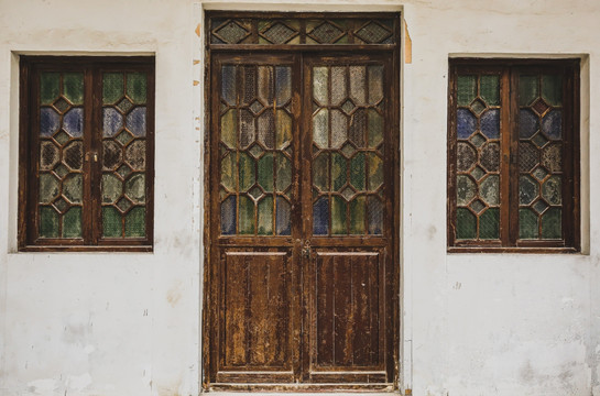 中式木门 仿古门窗 老木门窗
