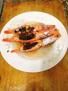 蒜蓉开背虾 