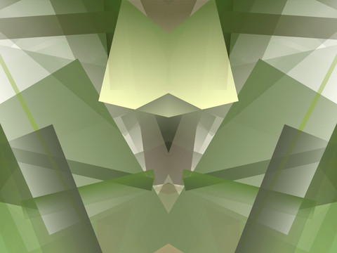 绿色立体几何拼接抽象底纹背景