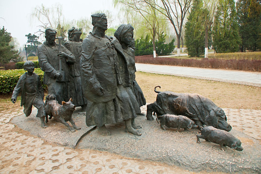 北京国际雕塑公园 雕塑 山音