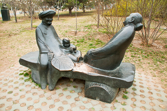 北京国际雕塑公园 雕塑 乡情