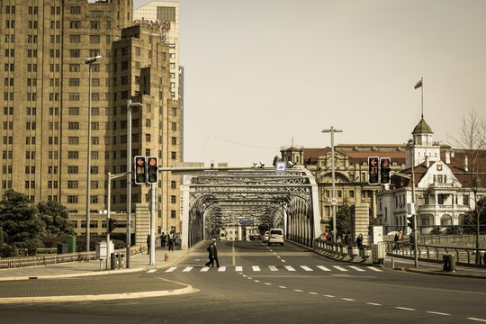 老上海老外白渡桥