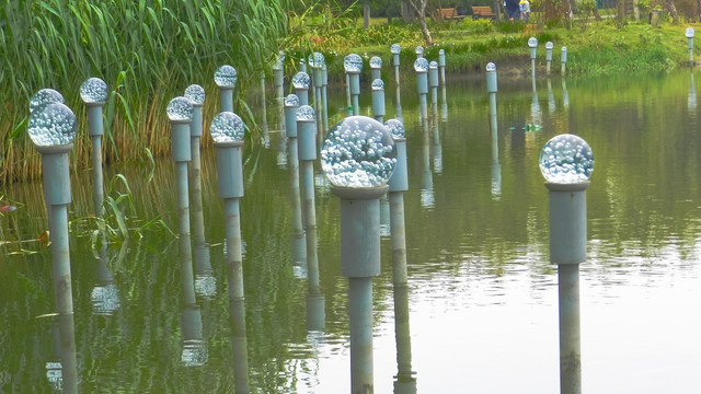 水晶球路灯 led水晶球