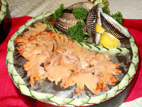 蚌肉刺身