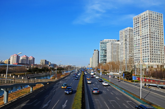 北京建外SOHO道路