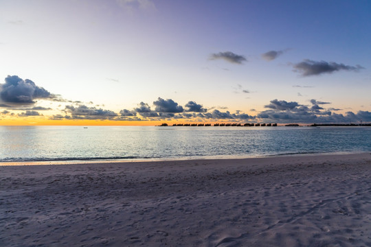 夕阳美景 大海落日黄昏