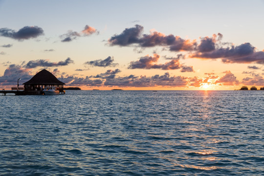 大海 夕阳 落日 黄昏