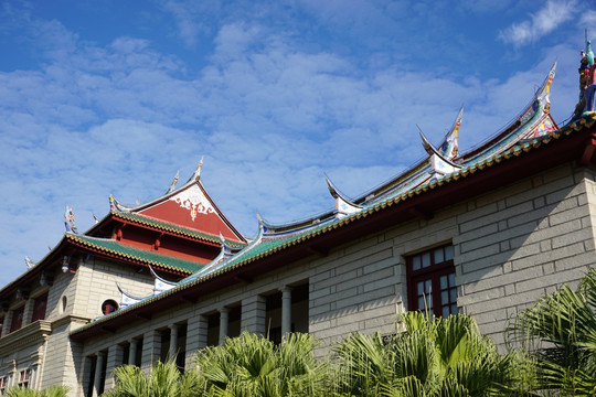 厦门大学 建筑 蓝天