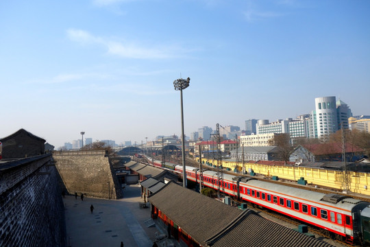 京奉铁路 北京明城墙