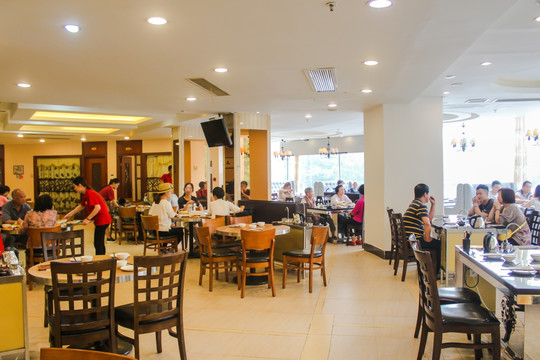 餐厅内景 中式餐厅 粤式茶楼