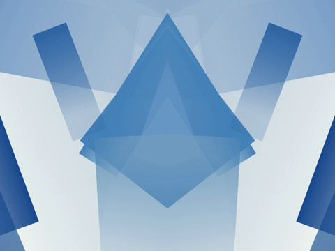 蓝色立体拼接几何抽象高清背景