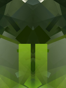 绿色几何抽象拼接立体底纹背景