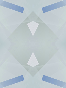 蓝色几何拼接立体抽象电脑图案