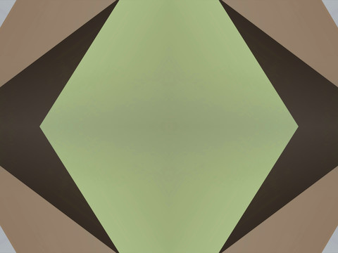 绿色几何抽象立体拼接面电脑图案