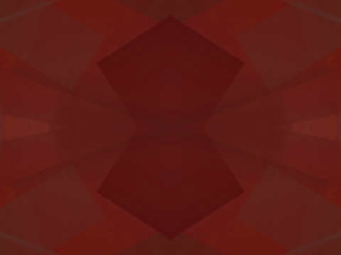 红色立体几何抽象拼接电脑图案