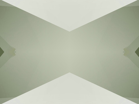 绿色几何拼接面立体抽象电脑图案