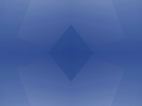 蓝色几何抽象拼接立体电脑图案