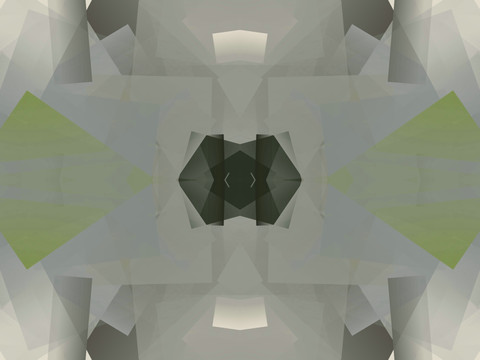 黑色立体几何拼接抽象高清电脑画