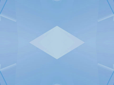 蓝色几何拼接抽象立体电脑图案