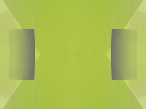 绿色几何拼接立体抽象电脑图案