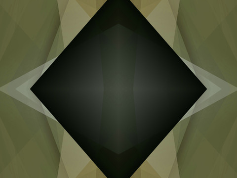 黑色几何抽象立体拼接高清电脑画